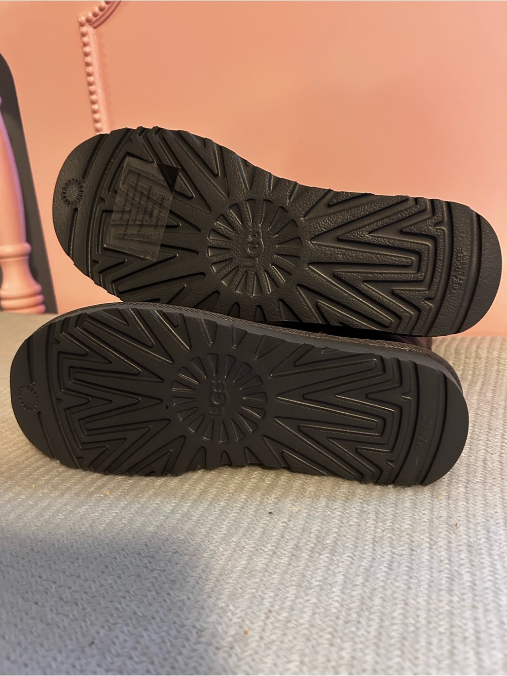 UGG Women’s Suede Short Boots in Charcoal - Picture 2 of 6
